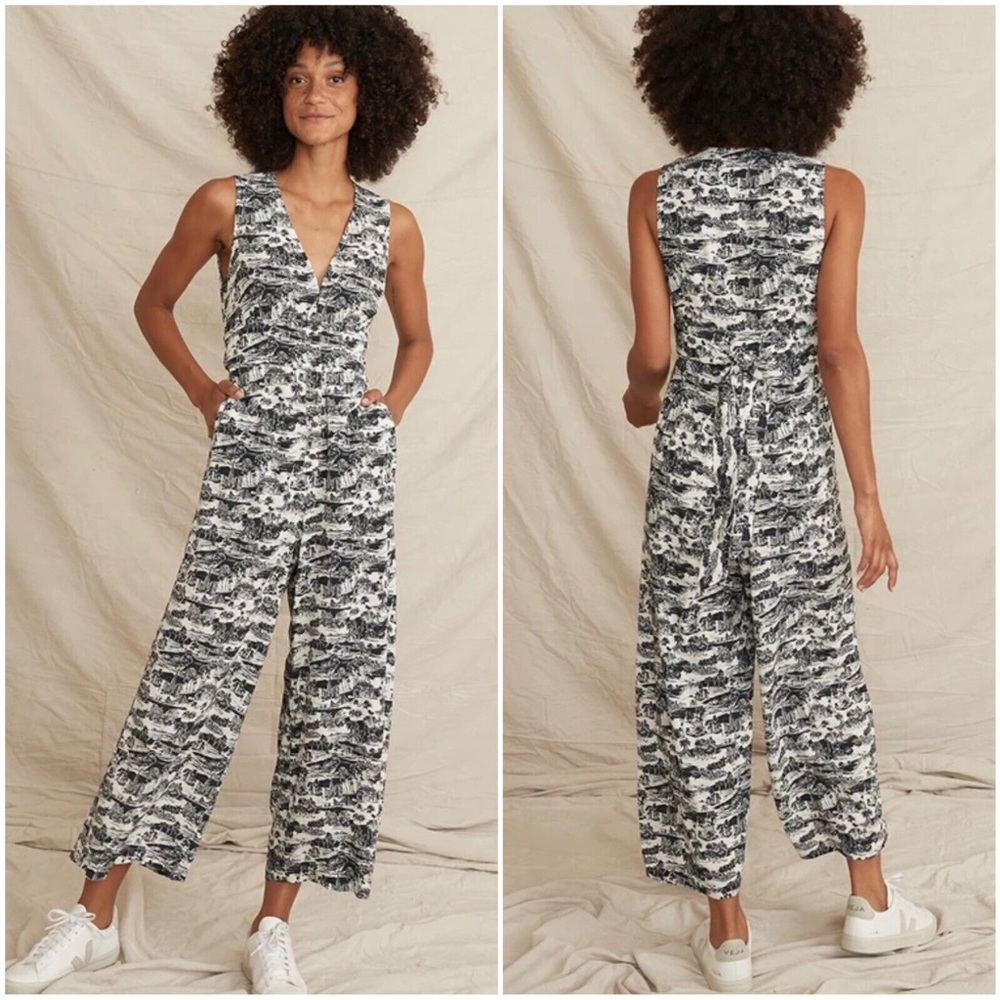 Marine Layer Holli Jumpsuit in SF Toile Print